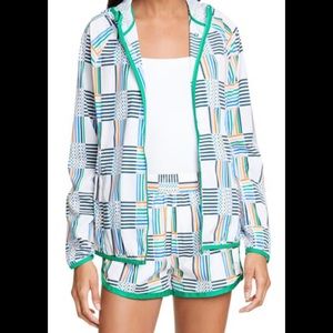 Tory Sport PRINTED NYLON PACKABLE JACKET-Size XS